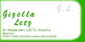 gizella letz business card